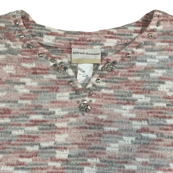 Alfred Dunner Women’s Sweater with Embellished Collar NWT - Picture 3 of 4